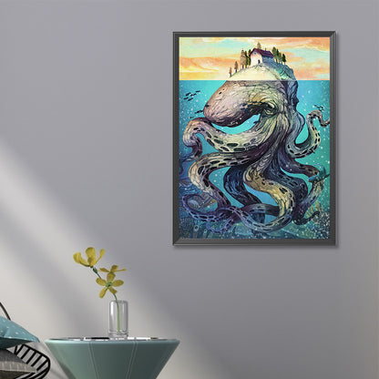 Underwater World Octopus - Full Round Drill Diamond Painting 40*60CM