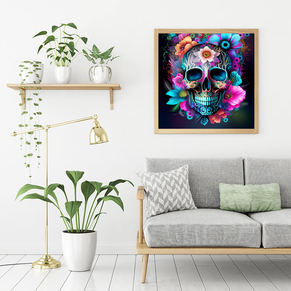 Personalized Skull - Full Round Drill Diamond Painting 30*30CM