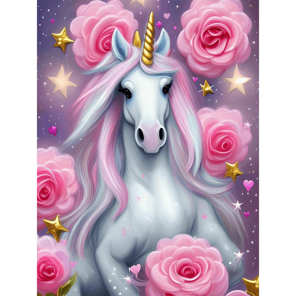 Unicorn - Full Round Drill Diamond Painting 30*40CM