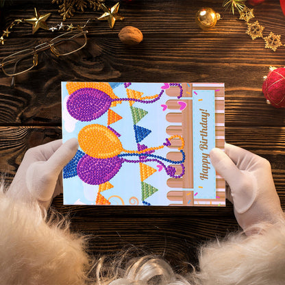 DIY Diamond Art Cards Handmade Birthday 5D Diamond Painting Kits Christmas Cards