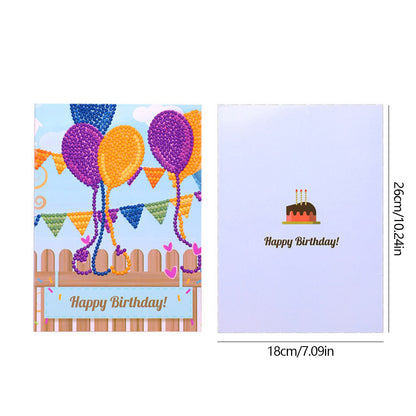 DIY Diamond Art Cards Handmade Birthday 5D Diamond Painting Kits Christmas Cards