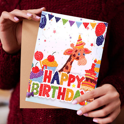 DIY Diamond Art Cards Handmade Birthday 5D Diamond Painting Kits Christmas Cards