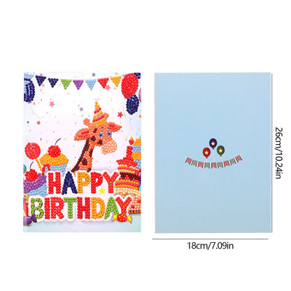 DIY Diamond Art Cards Handmade Birthday 5D Diamond Painting Kits Christmas Cards
