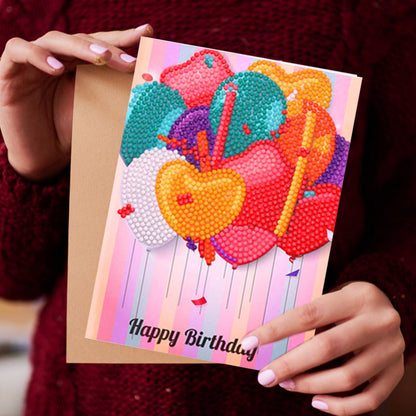 DIY Diamond Art Cards Handmade Birthday 5D Diamond Painting Kits Christmas Cards