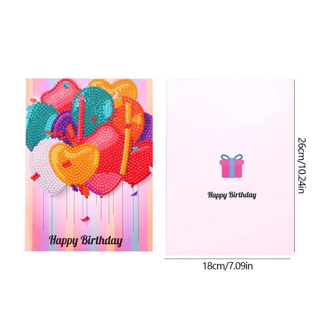 DIY Diamond Art Cards Handmade Birthday 5D Diamond Painting Kits Christmas Cards