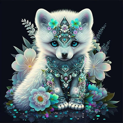 Bejeweled Puppy - Full Round Drill Diamond Painting 50*50CM