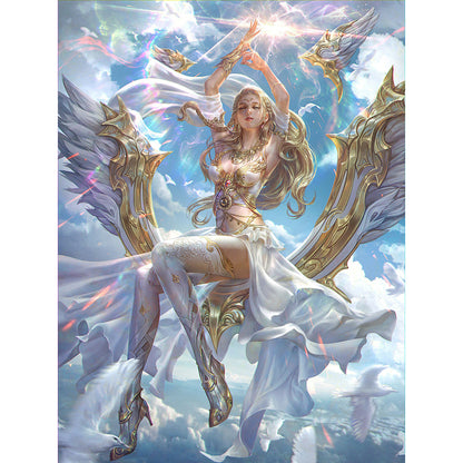 Cartoon Girl - Full Round Drill Diamond Painting 30*40CM