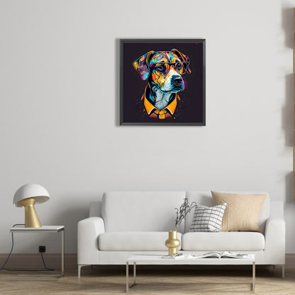 Silent Dog - Full Round Drill Diamond Painting 30*30CM