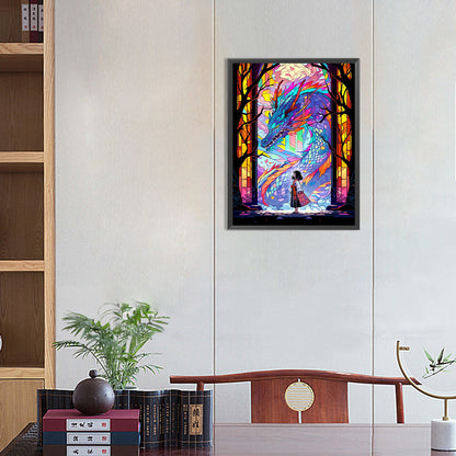 Mythical Dragon - Full Round Drill Diamond Painting 30*40CM