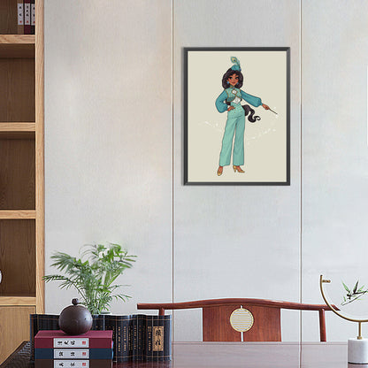 Princess Jasmine - Full Round Drill Diamond Painting 30*40CM