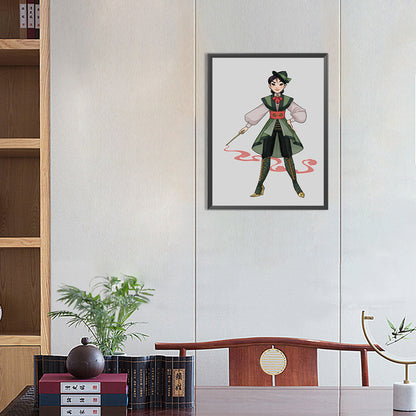 Hua Mulan - Full Round Drill Diamond Painting 30*40CM