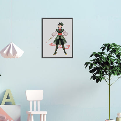 Hua Mulan - Full Round Drill Diamond Painting 30*40CM