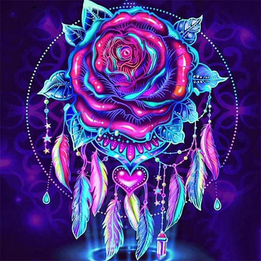 Dark Purple Dream Catcher - Full Square Drill Diamond Painting 40*40CM
