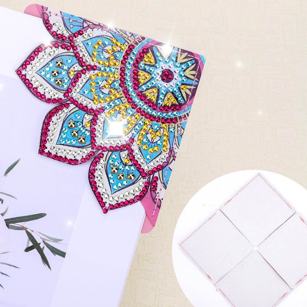 DIY Diamond Art Bookmarks Art Craft 5D Leather Triangle for Beginner Adults Kids