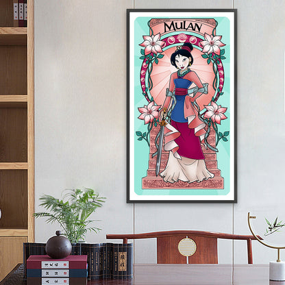 Hua Mulan - Full Round Drill Diamond Painting 40*70CM