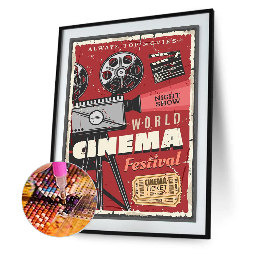 Movie Pictorial - Full Round Drill Diamond Painting 30*40CM