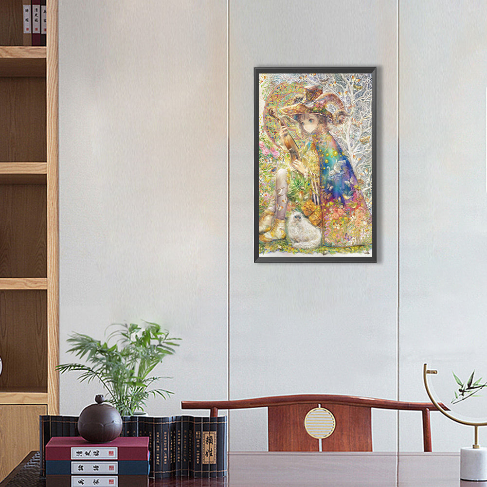 Illustration - Full Round Drill Diamond Painting 30*50CM