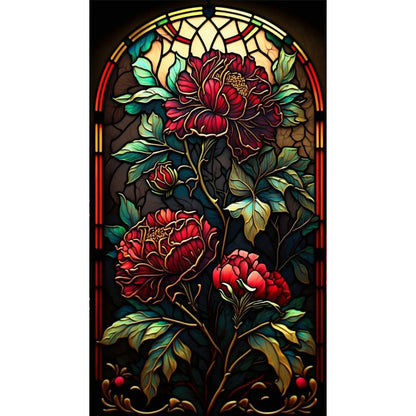 Flame Rose - Full Round Drill Diamond Painting 40*70CM