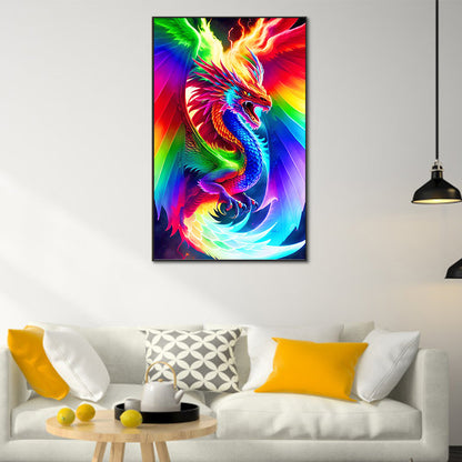 Colorful Dragon - Full Round Drill Diamond Painting 50*80CM