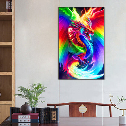 Colorful Dragon - Full Round Drill Diamond Painting 50*80CM