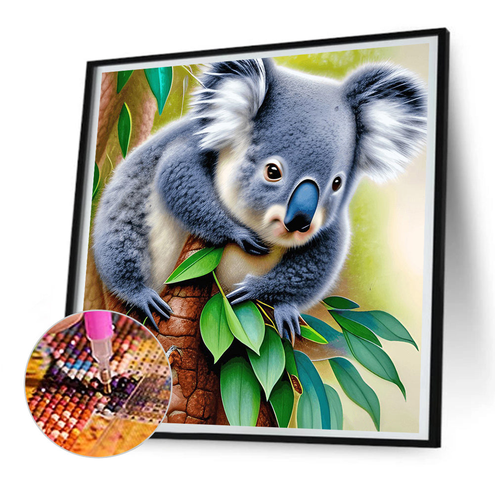 Baby Koala - Full Round Drill Diamond Painting 30*30CM