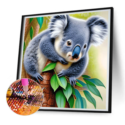 Baby Koala - Full Round Drill Diamond Painting 30*30CM