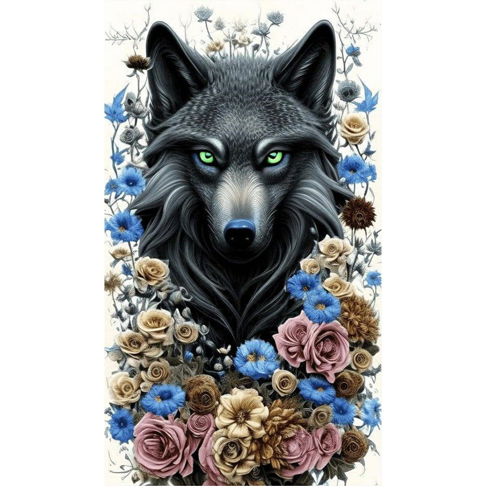 Tufted Wolf - Full Round Drill Diamond Painting 40*70CM