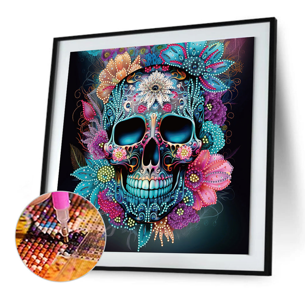 Personalized Skull - Special Shaped Drill Diamond Painting 30*30CM