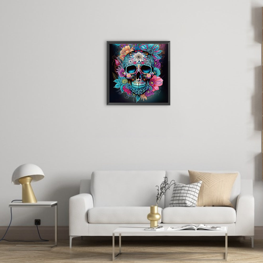 Personalized Skull - Special Shaped Drill Diamond Painting 30*30CM
