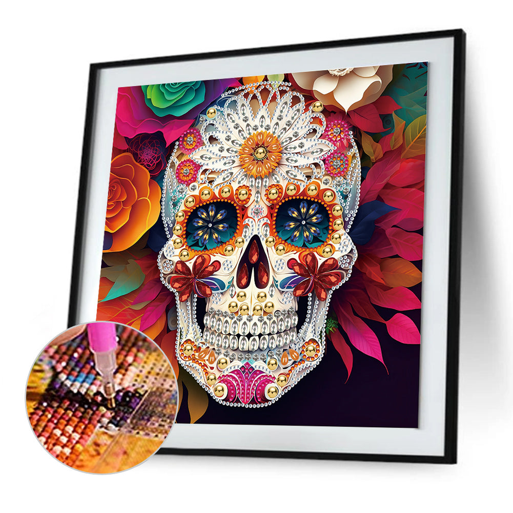Personalized Skull - Special Shaped Drill Diamond Painting 30*30CM