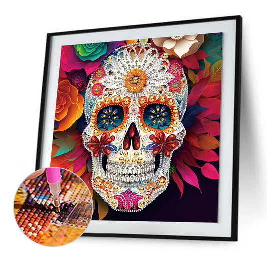 Personalized Skull - Special Shaped Drill Diamond Painting 30*30CM