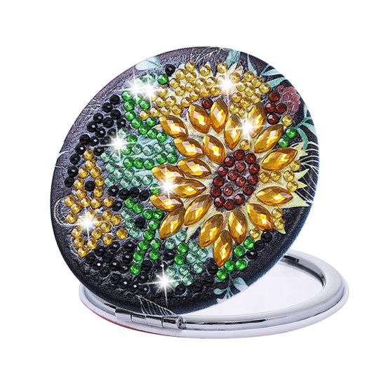 DIY Crystal Diamond Mirror Art Craft Set Sunflower Paint by Number Kits for Girl