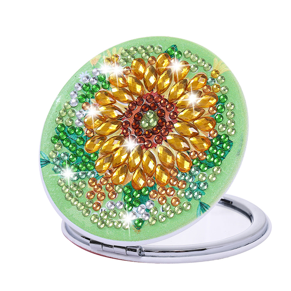 DIY Crystal Diamond Mirror Art Craft Set Sunflower Paint by Number Kits for Girl