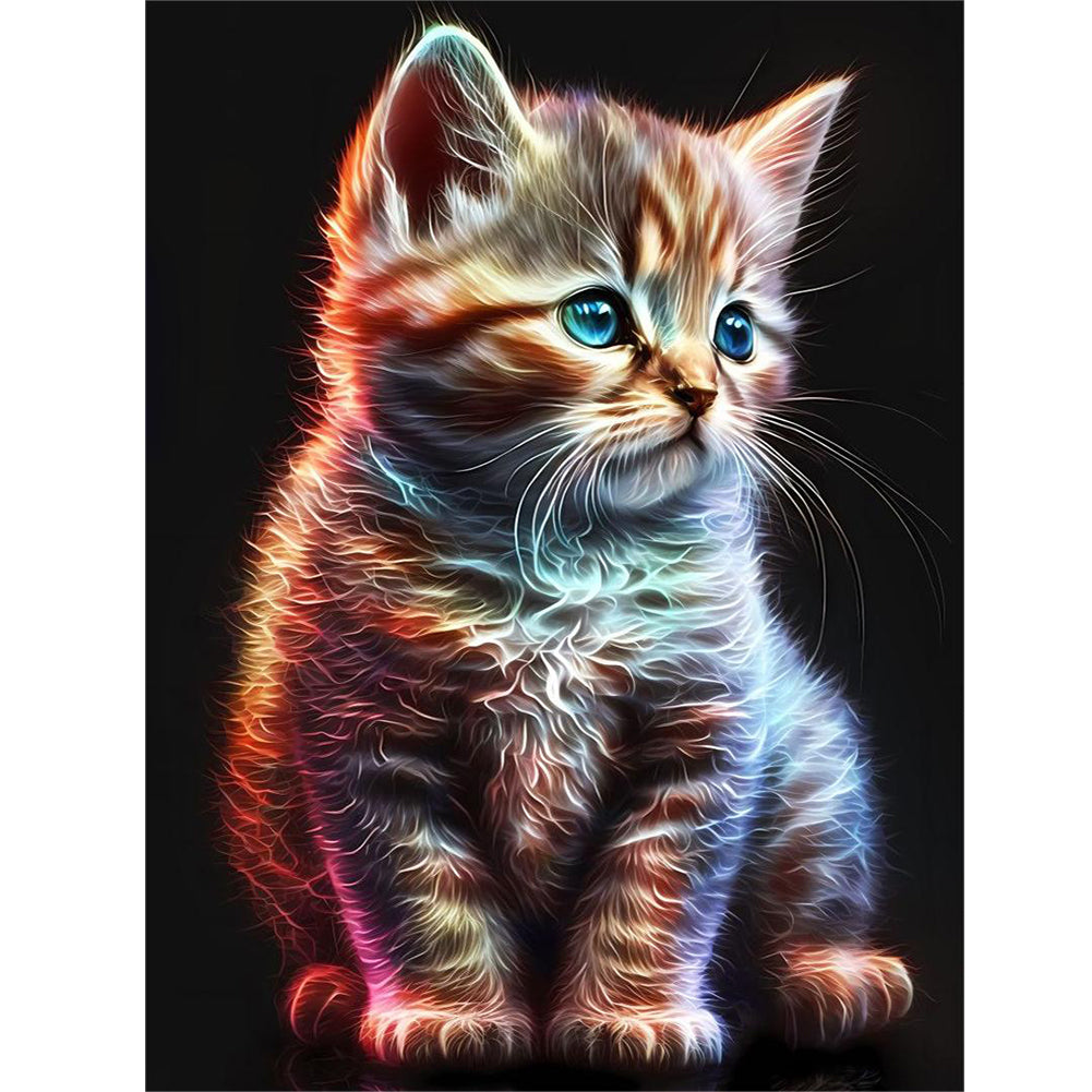 Star Cat - Full Round Drill Diamond Painting 30*40CM