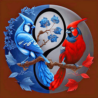 Bird - Full Round Drill Diamond Painting 40*40CM
