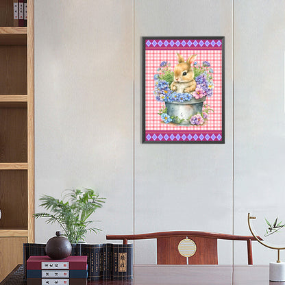 Toy Rabbit - Full Round Drill Diamond Painting 30*40CM