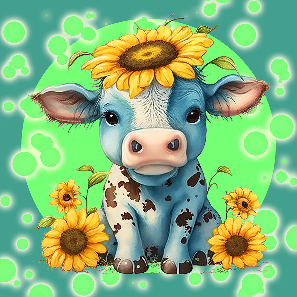 Calf - Full Round Drill Diamond Painting 30*30CM