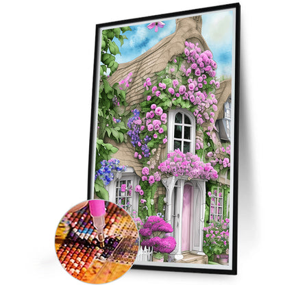Shabby Chic English Cottage - Full Round Drill Diamond Painting 40*60CM