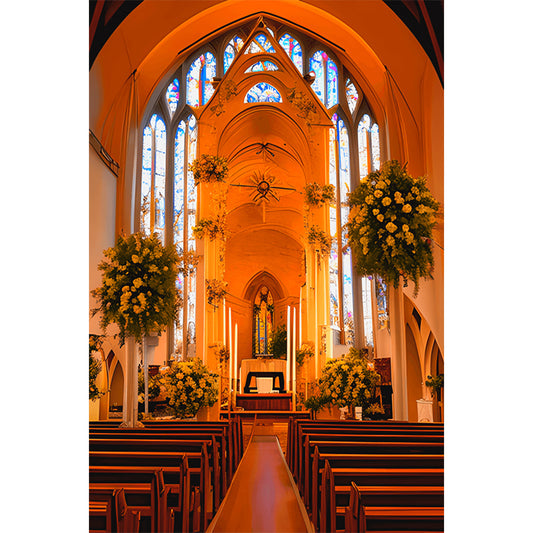Church Decoration For Wedding - Full Round Drill Diamond Painting 40*60CM