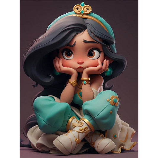 Princess Jasmine - Full Square Drill Diamond Painting 30*40CM