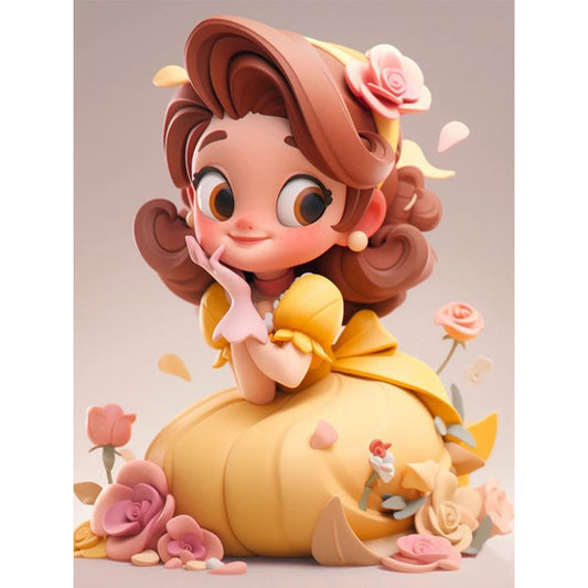Princess Belle - Full Square Drill Diamond Painting 30*40CM