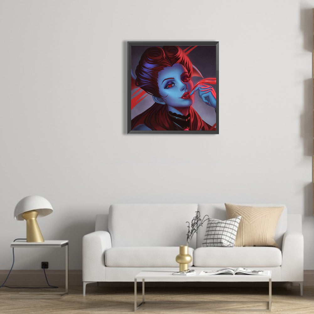 Redhead Woman - Full Round Drill Diamond Painting 30*30CM