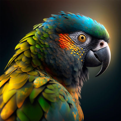Parrot - Full Round Drill Diamond Painting 40*40CM