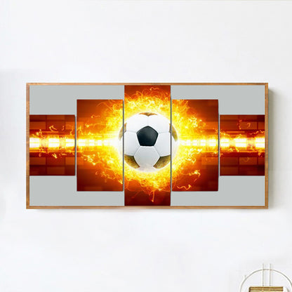 Football On Fire - Full Round Drill Diamond Painting 70*40CM