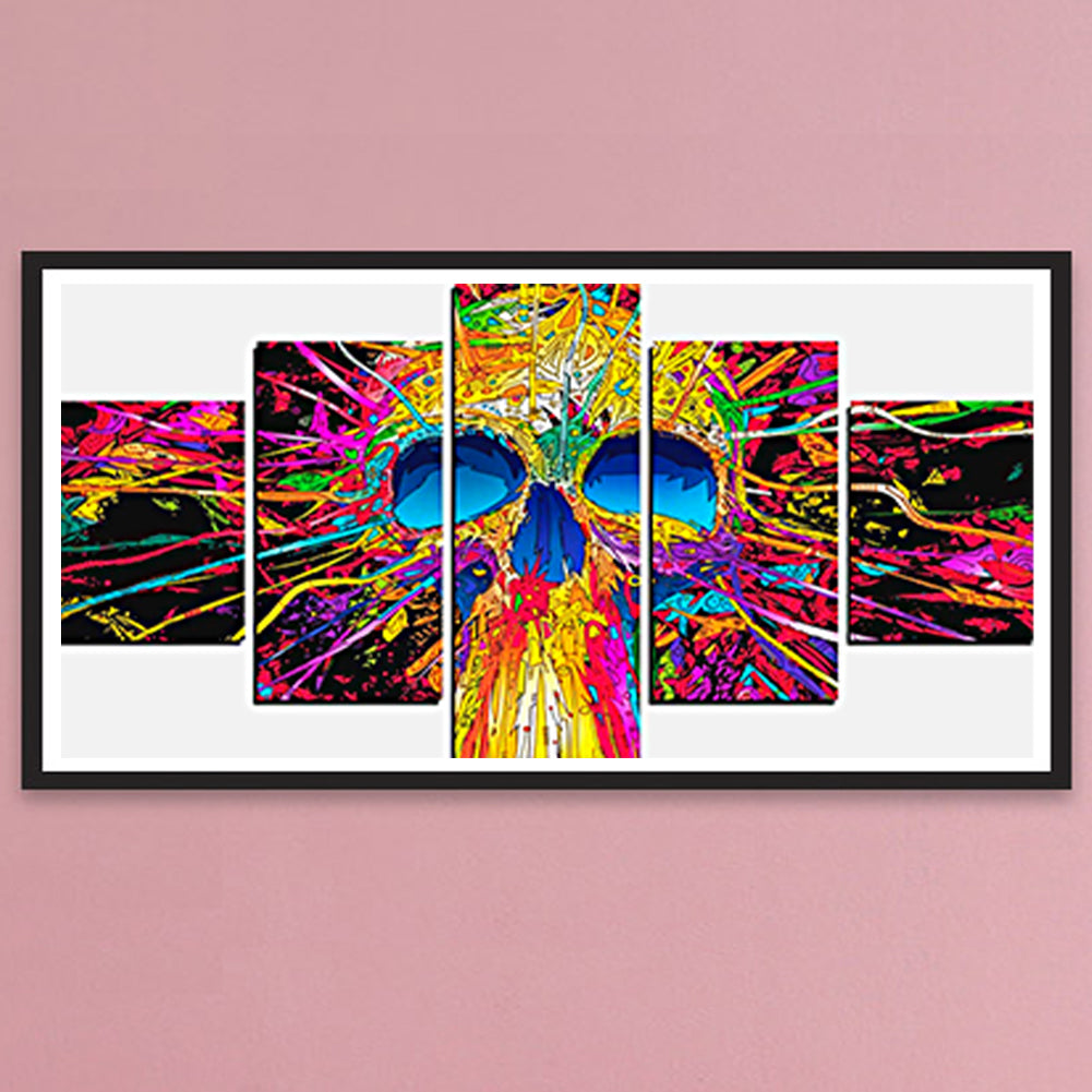 Skull - Full Round Drill Diamond Painting 80*40CM