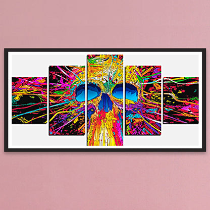 Skull - Full Round Drill Diamond Painting 80*40CM