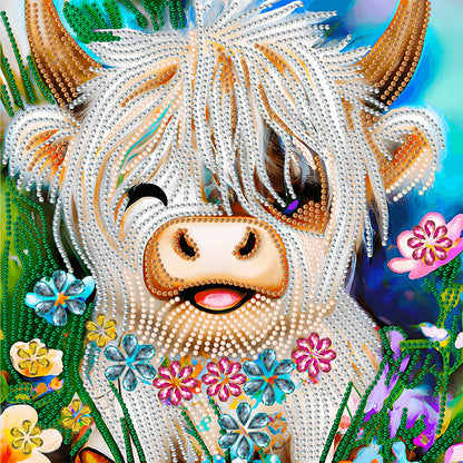 Highland Yak - Special Shaped Drill Diamond Painting 30*30CM