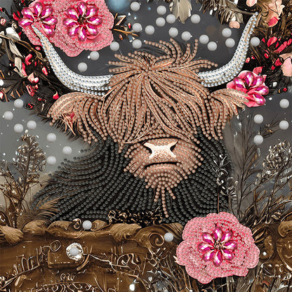Highland Yak - Special Shaped Drill Diamond Painting 30*30CM