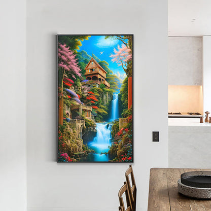Vertical Waterfall - Full Round Drill Diamond Painting 40*65CM