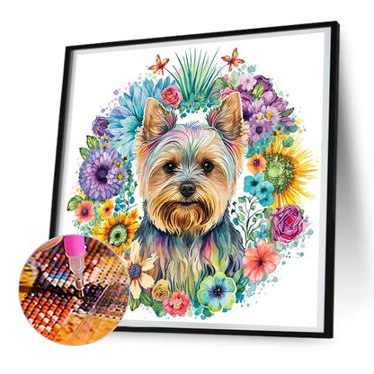 Yorkshire Terrier - Full Round Drill Diamond Painting 30*30CM